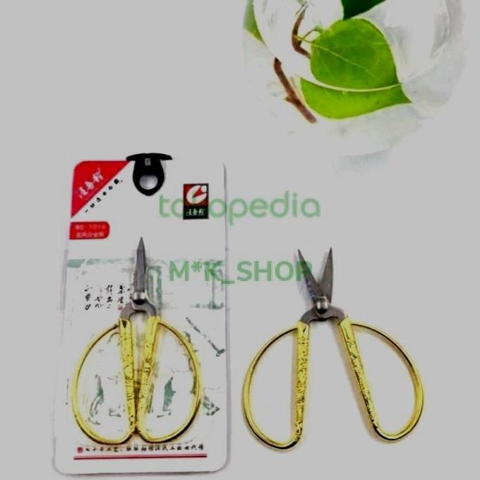 Gunting kodok kecil/mini hendle emas