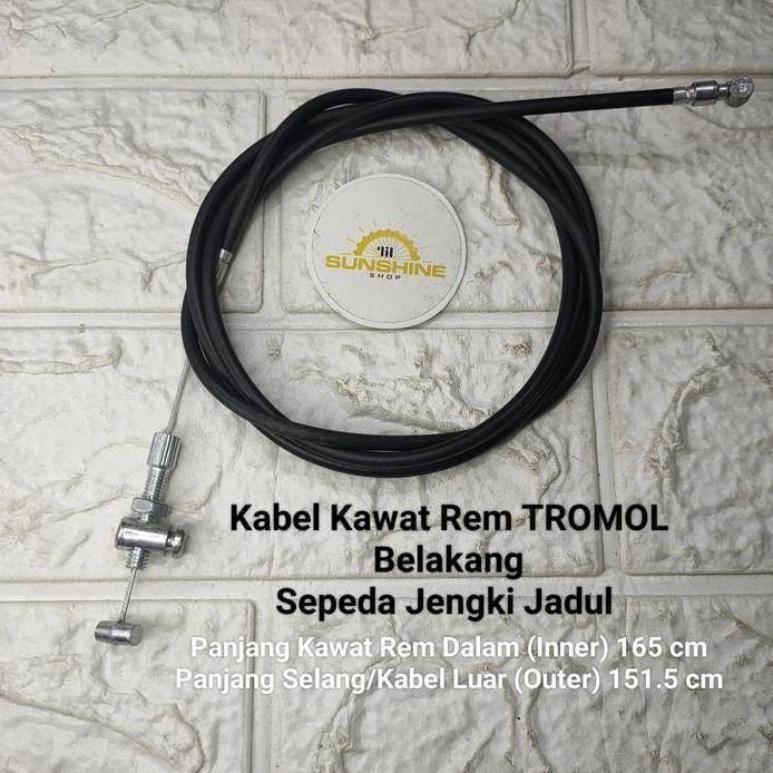 Kabel Rem Teromol Tromol Sepeda JENGKI 26x1 3/8 Jadul Ontel Lawas