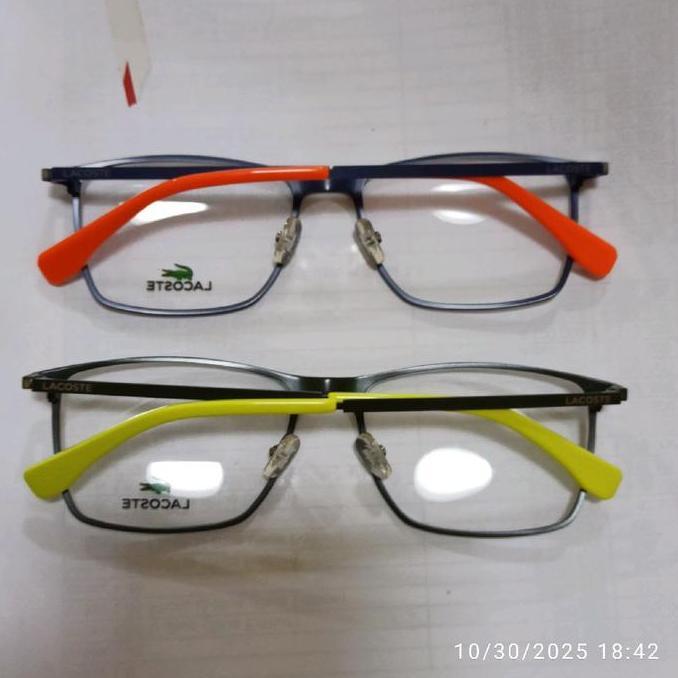 New  FF229 Frame kacamata minus Pria LACOSTE original Full Frame Untuk Minus Progresif