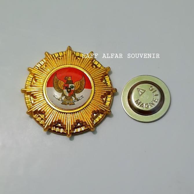 New  PIN GARUDA MERAH PUTIH MODEL PIN BINTANG GERIGI MAGNET