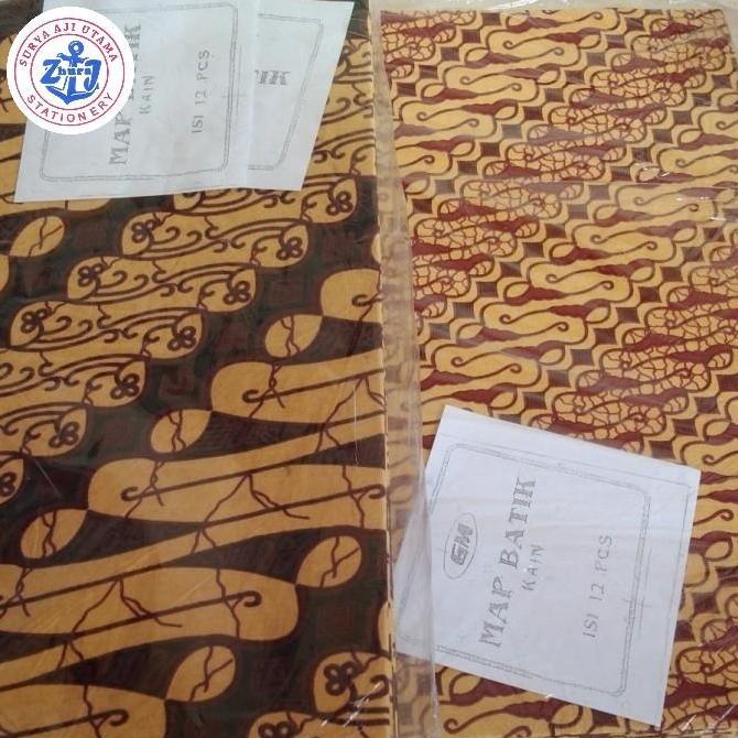 Map Batik Kain tebal GM..Folio ( 1 pcs)..warna random