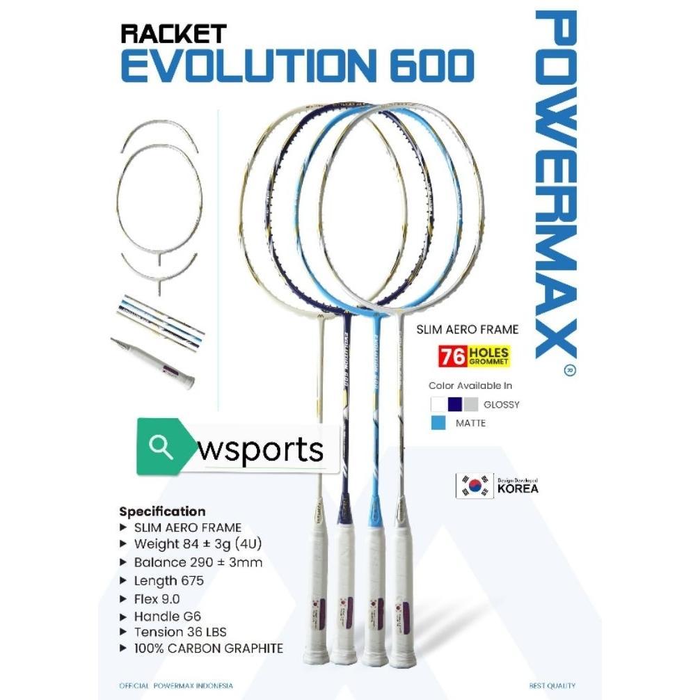 Terbaru Raket Badminton Powermax 36Lbs Furious 50 M 800 Sting Shot Tectonic 28 Tornado 800 Original