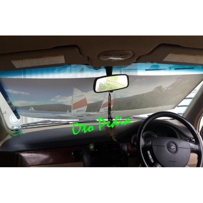 Tirai Krey Penutup Kaca Mobil Depan / Belakang Merah