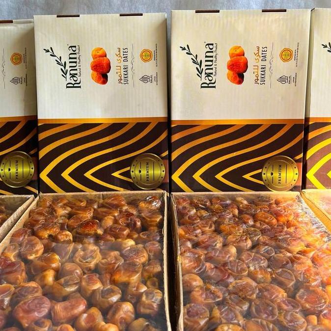 SYURGA KURMA MEDAN Kurma Sukari1 Dus 3kg Super Best Seller Rasa Manis Legit Daging Lembut Kemasan Ek
