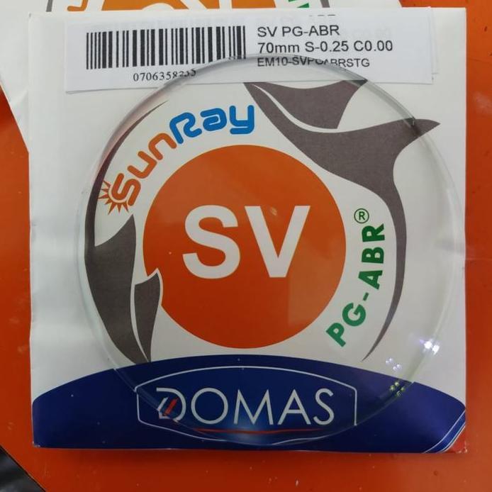 Lensa Minus SV Blue Cromic Domas murah