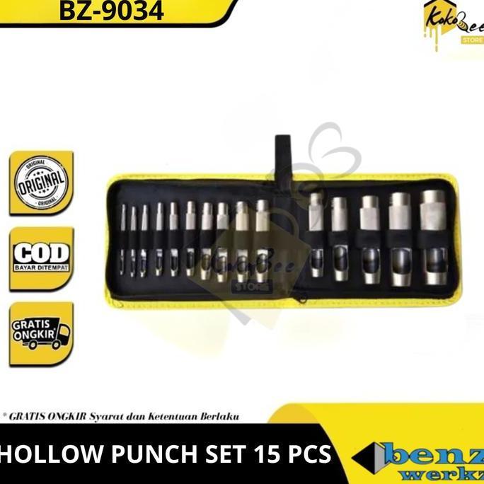 New Pembolong Hollow Punch Set 15pcs / Plong Set 15 pcs / Plong Betel Set