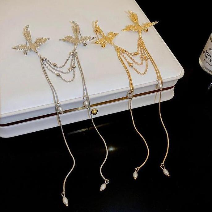 Bros Pin Rantai Jas Phoenix Bros Rantai Wanita Rantai Jas Wanita Lapel Pin Rantai Bros Kerah Kemeja 