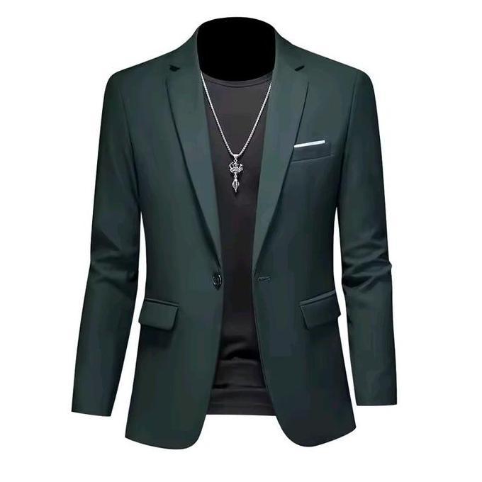 BLAZER NU - JAS SANTRI NU - JAS FORMAL PRIA HITAM LOGO - JAS KANTOR PRIA murah
