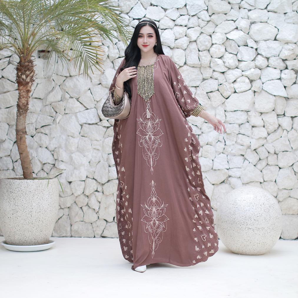 NEW DEALS KAFTAN RENDA SULTAN BUSUI/MOTIF LOVE/ RAYON PREMIUM CANTIK FORMAL GAMIS MUSLIM DRES