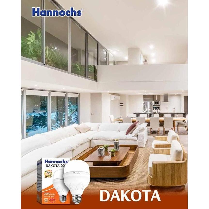 Leggero- Hannochs Dakota Lampu Bohlam Led Bulb Tabung Cahaya Putih 15W 15 Watt