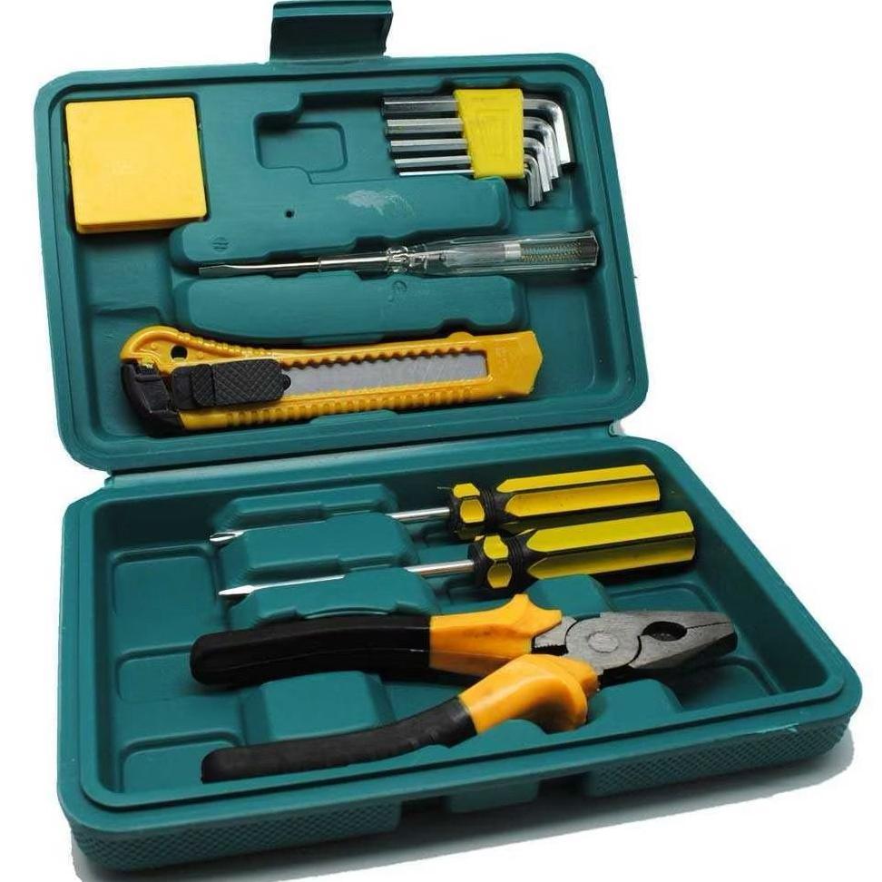 Unik * Mka * Perlengkapan Set Reparasi Obeng Cutter Kunci L Tang / Set Alat Perkakas Tukang Lengkap 