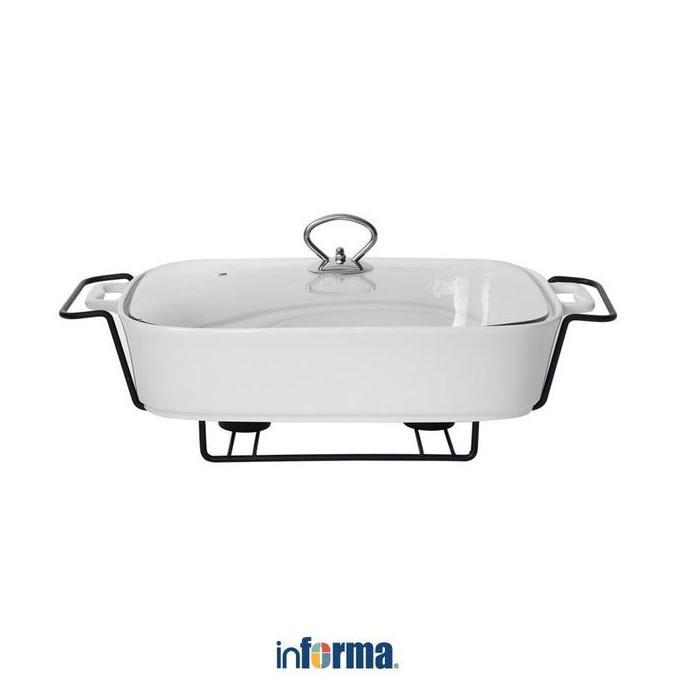 SUPER DEAL - Informa Appetite 38 cm Casserole Penghangat Makanan Rectangle Wadah Prasmanan Tempat Sa