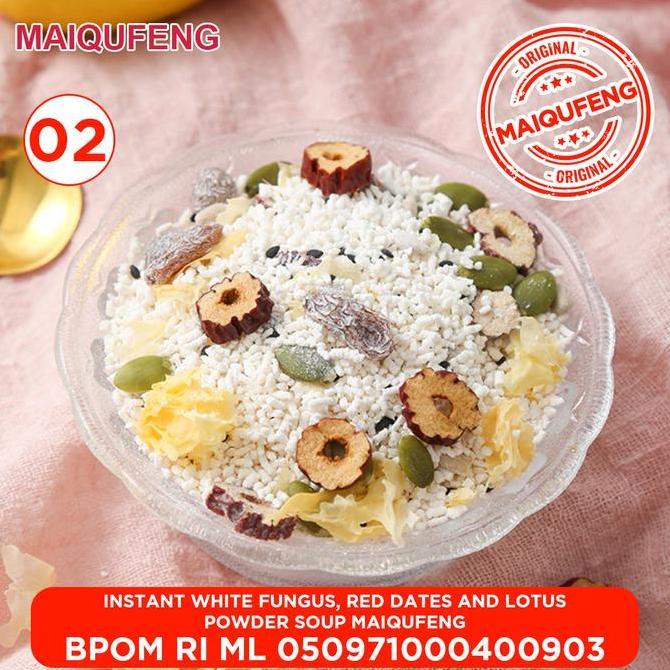 Xfood- Maiqufeng Oufen Lotus Root Powder Halal Bpom Ri - White Fungus Oufen Lotus  Halal