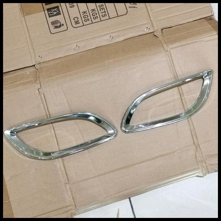 DISKON COVER RING FOGLAMP NEW YARIS 2012 GARNISH FOG LAMP CHROME 