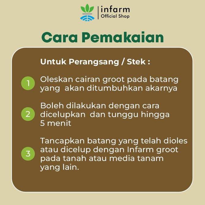 Willl- Infarm - Pupuk Akar Hormon Perangsang Akar Untuk Stek, Semai & Hidroponik , Akar Kuat, Tanama