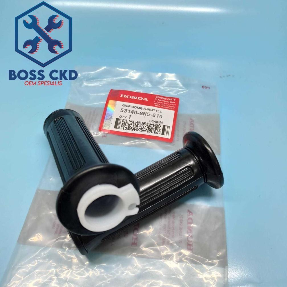 Terlaris Hand Grip Handfat Karet Stang Handgrip Assy Motor  Astrea Grand Legenda Supra Supra Fit Gn5