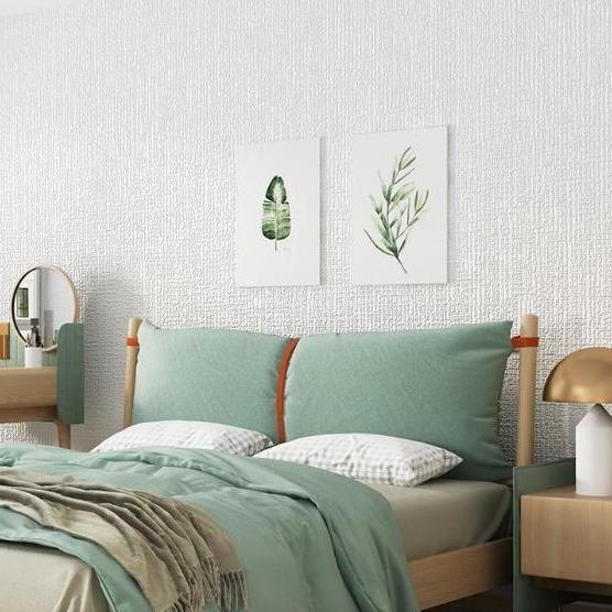 exclusive zuoshu - wallpaper linen roll wallpaper dinding dekorasi kamar wallpaper foam sticker dind