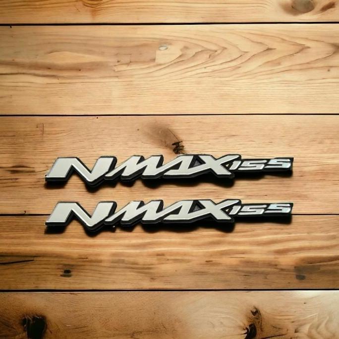 Emblem Logo Nmax 3D Timbul Bahan Kaca Akrilik - Hitam murah