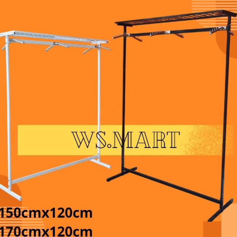 Awet Rak Gawang Baju Ram Full Besi - Rak Gawang Ram Berdiri