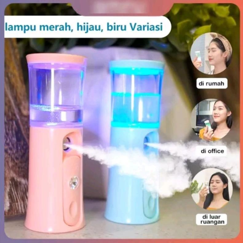 HOT PRODUCT OmFu Nano Spray Perawatan Wajah Mini Mist Sprayer Portable Mini Nano Spray Fs01
