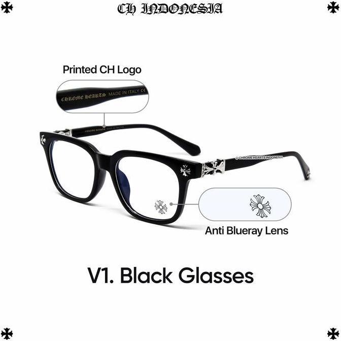 New Chrome Hearts Glasses Art/SG/PLU/ITA GS4231 Kacamata Solid murah