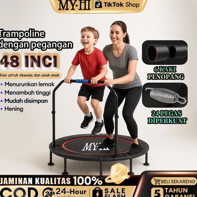 TERMURAH - MY-HI Trampolin Dewasa Alat Trampoline Lompat trampolin fitness trampolin olahraga Trampo