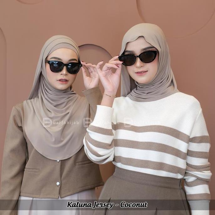 Pashmina instan kaluna jersey - katun bamboo by daffahijab