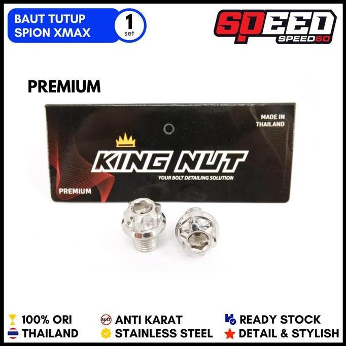NEW BAUT TUTUP SPION XMAX PROBOLT STAINLESS KING NUT THAILAND ORI