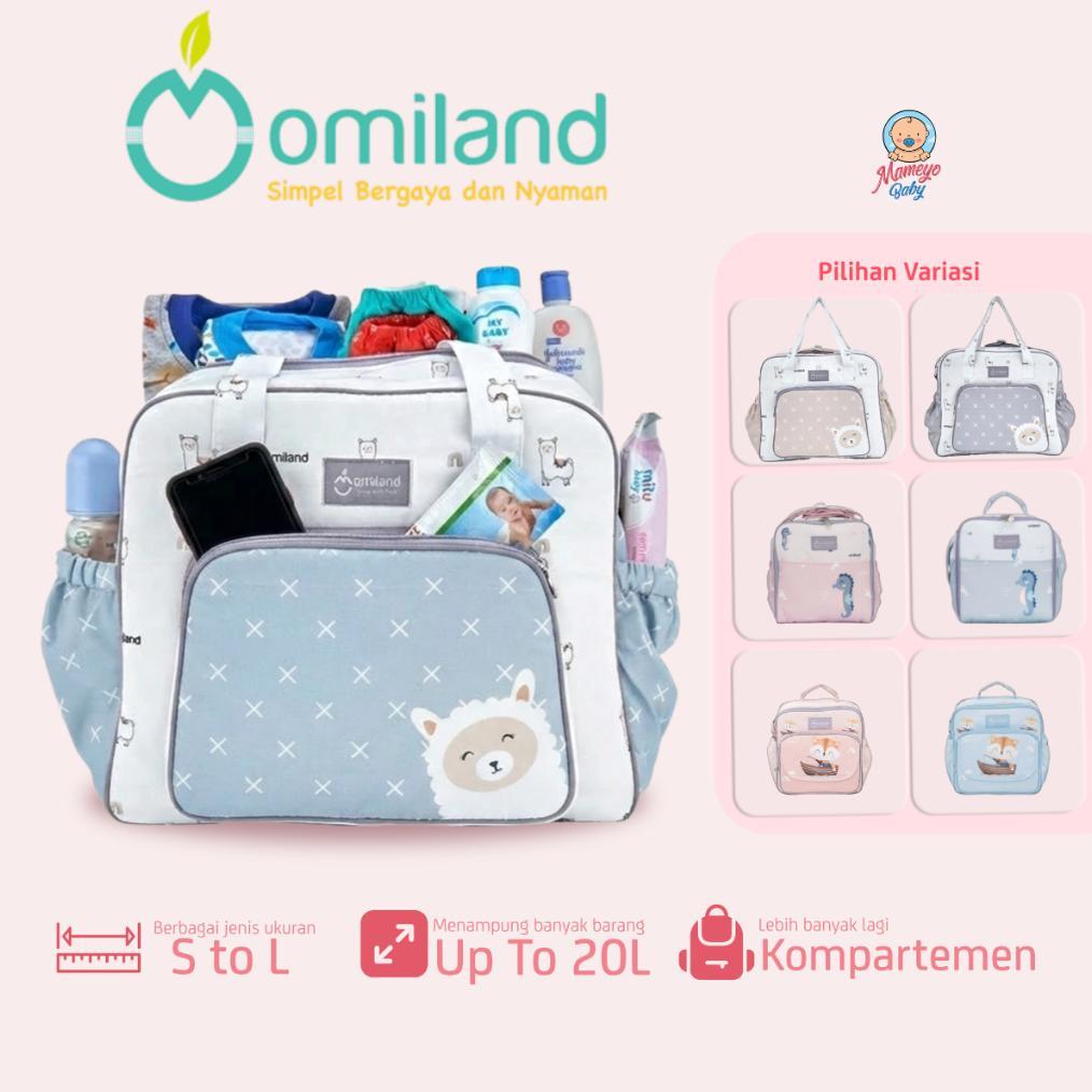 BIG PROMO Tas Bayi Omiland Tas Multifungsi Tas Selempang Diaper Bag Besar Medium Kecil Banyak Kanton