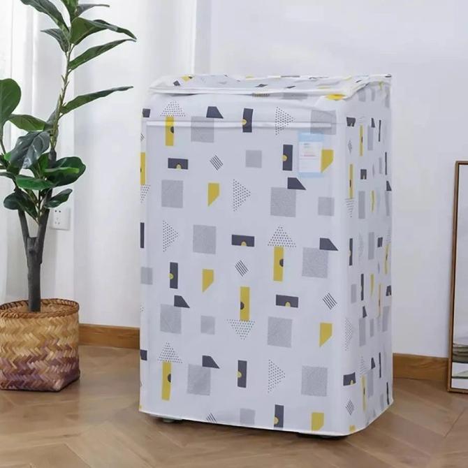 HOT DEALS Kain Mesin Cuci Size Besar 10kg Cover Mesin Cuci 10 kg  Tutup Atas Sarung Kain Pelindung M