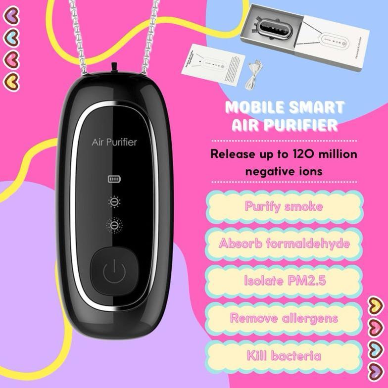 HOT DEALS Air Purifier Portable Kalung Air Purifier Necklace Ion Rechargeable/Wearable Portable Air 