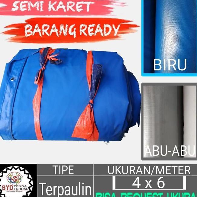 Terpal Terpaulin Semi Karet 4X6