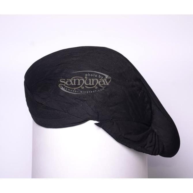 BLANGKON JOGJA MATARAMAN ALUS HITAM POLOS WAR