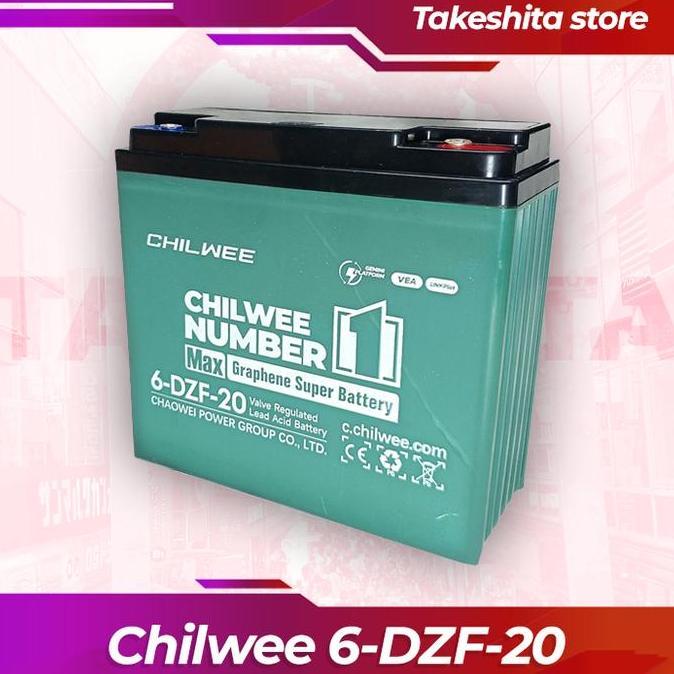 Aki Kering Sepeda Listrik Chilwee 6-Dzf-20 / 6Dzf20 / 6 Dzf 20 - Baterai Selis