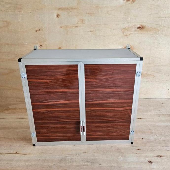 TERLARIS RAK GANTUNG LEMARI DAPUR KITCHEN SET ATAS ALUMINIUM 2 PINTU ACP