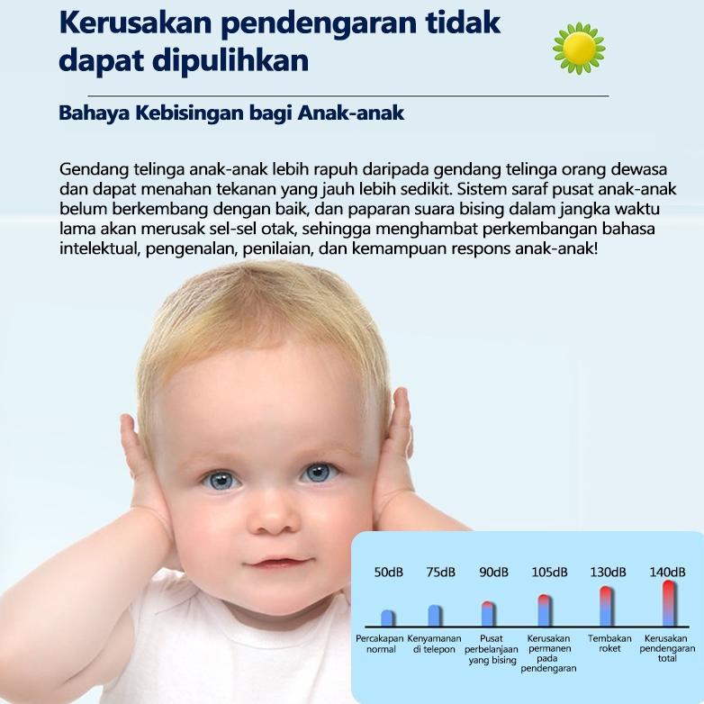 BIG SALE Earmuff Bayi Anti Bising Pesawat Penutup Telinga Peredam Suara Untuk Bayi & Anak