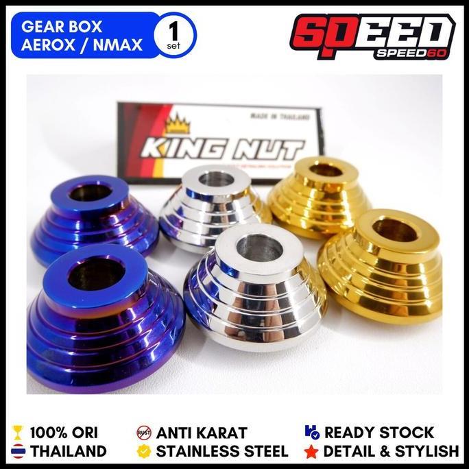NEW PROBOLT GEAR BOX BOSHING GIR BOX BOSING YAMAHA NMAX AEROX STAINLESS KING NUT ORI
