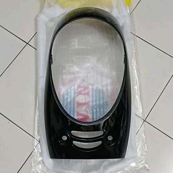 NEW COVER TAMENG PANEL LAMPU DEPAN SCOOPY FI 2013 2014 2015 2016 HITAM ORI