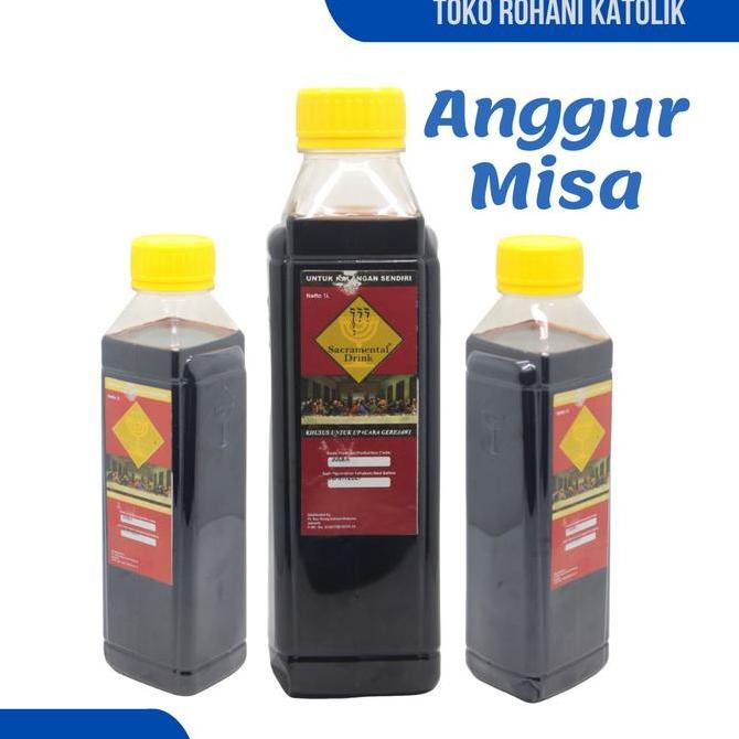 ANGGUR PERJAMUAN 1 LITER (ROSGUNG) / ANGGUR PERJAMUAN KUDUS / ANGGUR KHUSUS PERJAMUAN