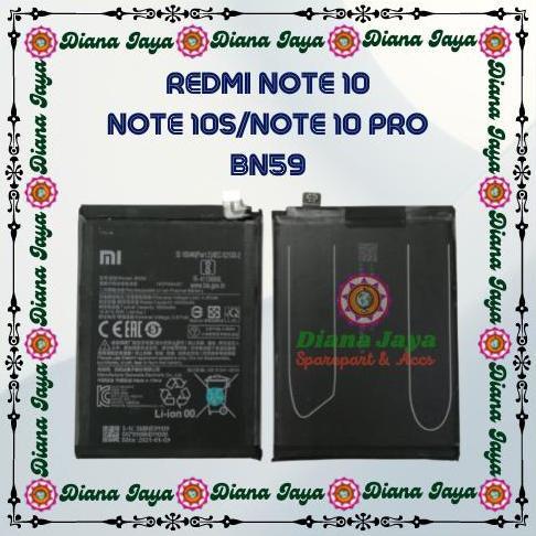 TERBARU - Baterai Xiaomi Redmi Note 10 / Note 10S / Note 10 Pro / BN59