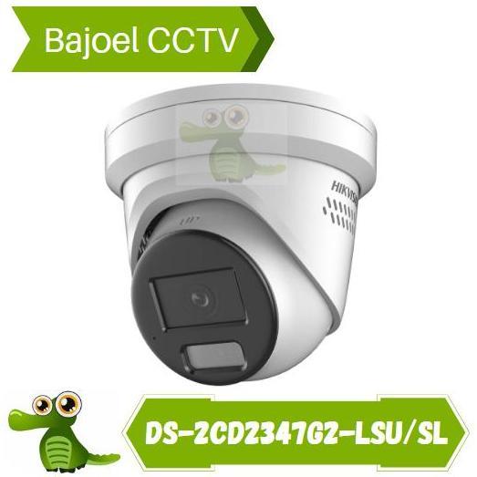 NEW HIKVISION DS-2CD2347G2-LSU/SL 4MP ColorVu Strobe Light & Audible Warni