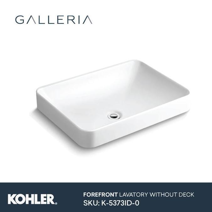 TERLARIS KOHLER FOREFRONT RECTANGULAR K-5373ID-0 / KOHLER WASTAFEL