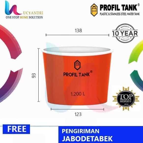 TERLARIS PROFIL TANK TAO 1200 TANGKI AIR BAK TERBUKA