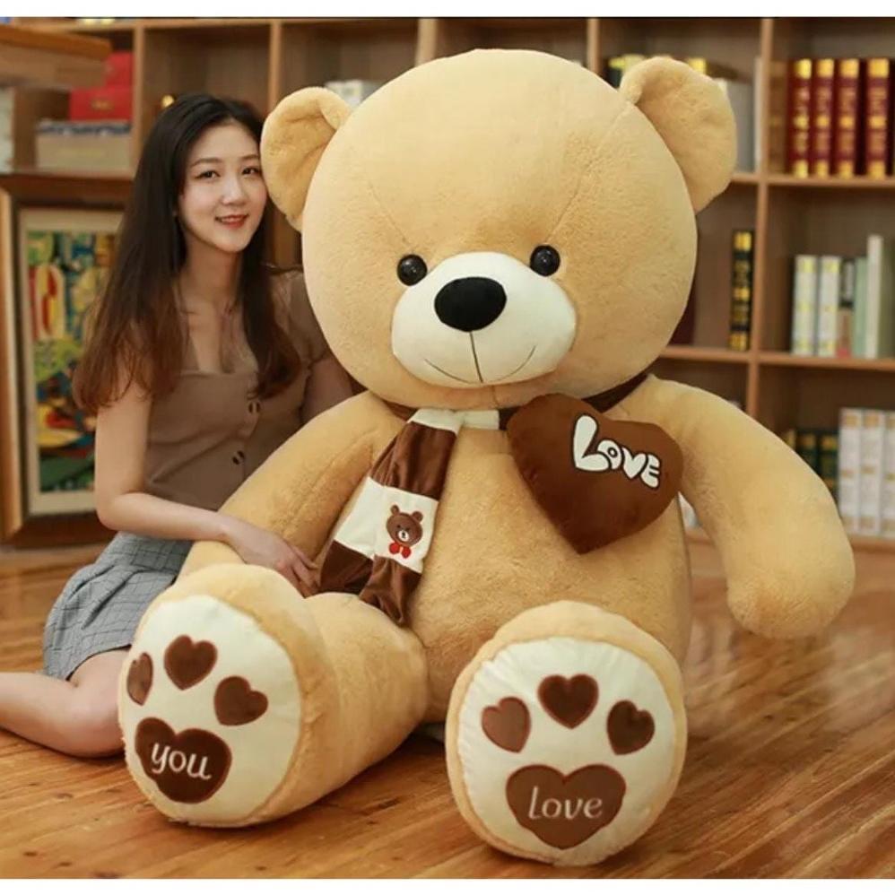 Saless Boneka Teddy Bear Plufyy Boneka Beruang Jumbo 1,2 Boneka Beruang Besar Boneka 1,5 Meter Bonek