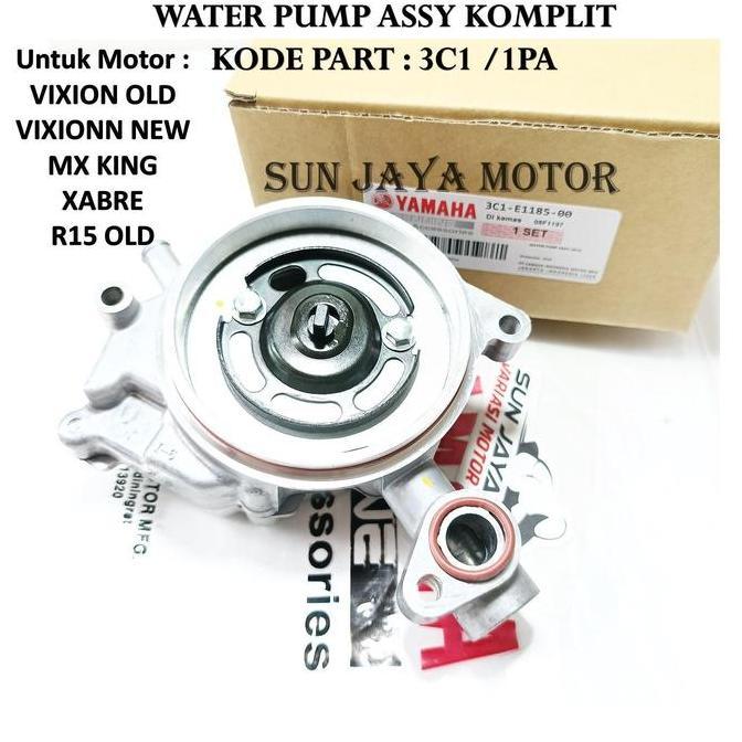 NEW WATER PUMP VIXION - WATER PUMP ASSY SET POMPA RADIATOR VIXION NEW - R15 - MX KING 1PA / 3C1 MOTO