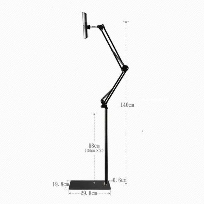Grosir Terlaris Lazypod Smartphone Tablet Stand Bracket 360 Degree 140Cm