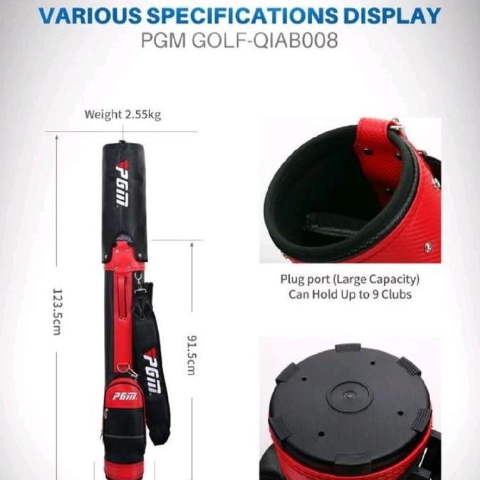PGM Golf Sunday Bag Driving Stand Bag Tas Golf Standing Bag