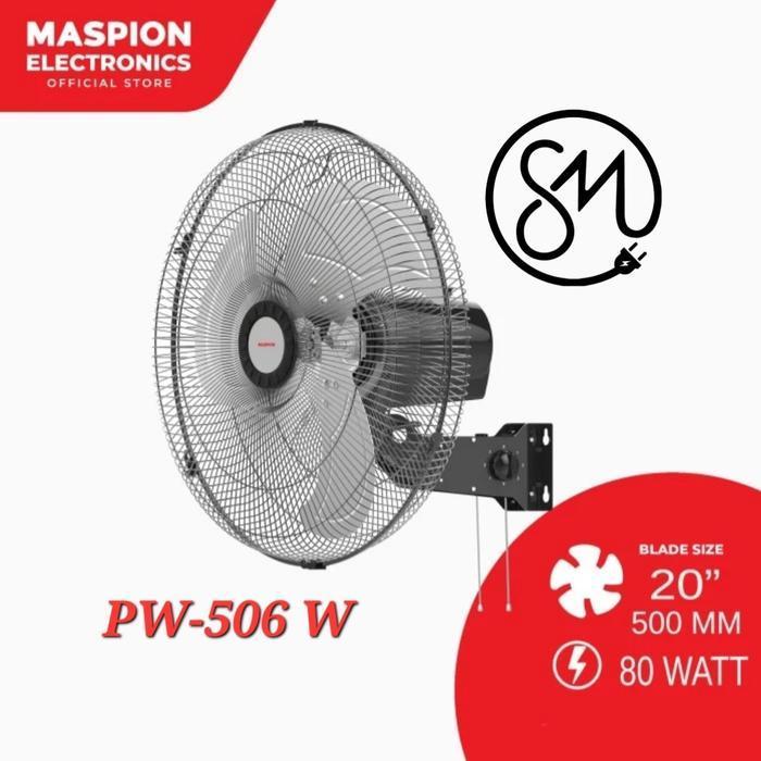Kipas Angin Maspion PW-506 W Power fan 20 inch dinding wall PW506W