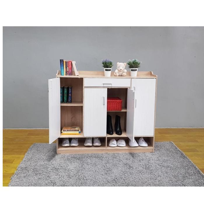 Lemari Sepatu 4 Pintu | Buffet Sepatu | Rak Sepatu LNR