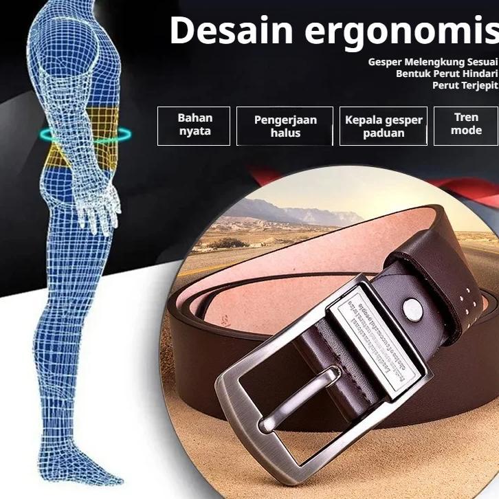 PAKET HEMAT [Tali Kulit 100% Asli] Sabuk Pria/Ikat Pinggang Pria/Sabuk Kulit Pria/sabuk pinggang pri